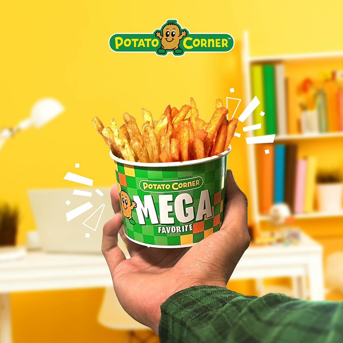 「Potato Corner」為了維持現場秩序與出餐品質，試營運期間每人限購一份。