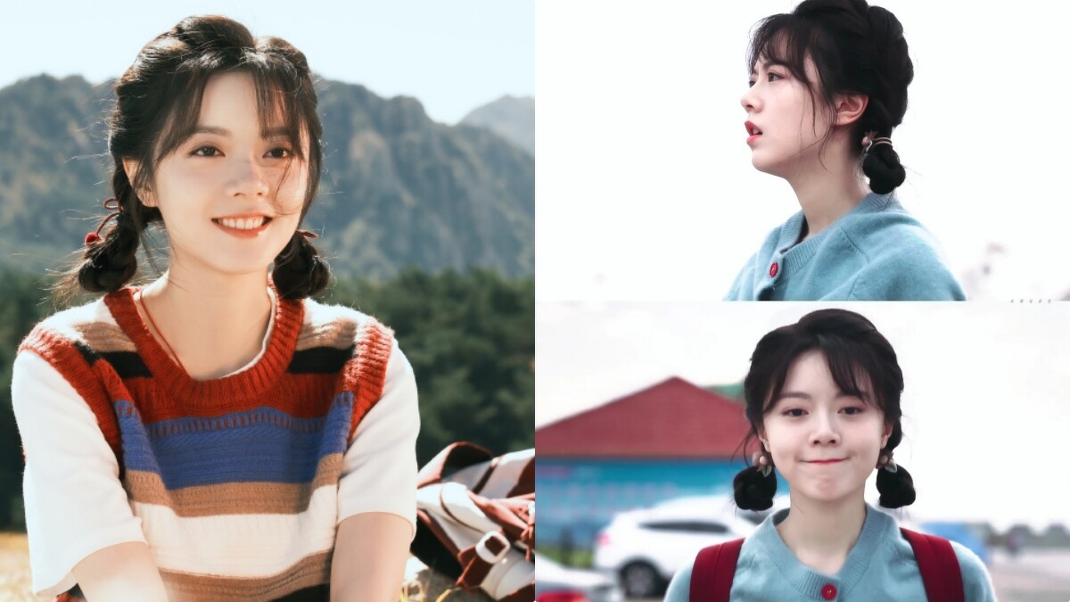 趙今麥在《櫻桃琥珀》中的雙櫻桃丸子頭髮型