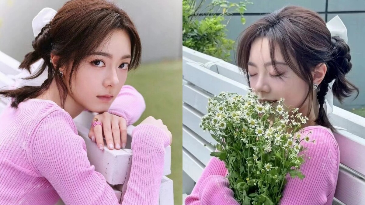 趙今麥的辮子抱抱丸子頭