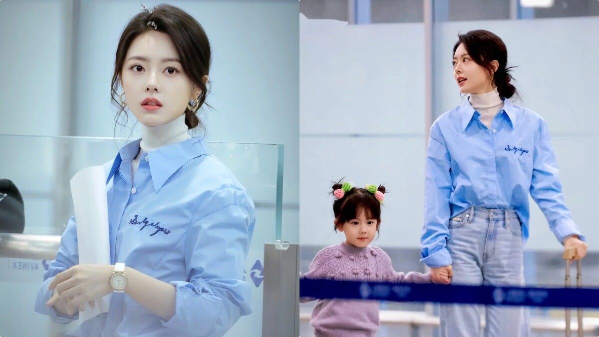 趙今麥的雙層低丸子頭