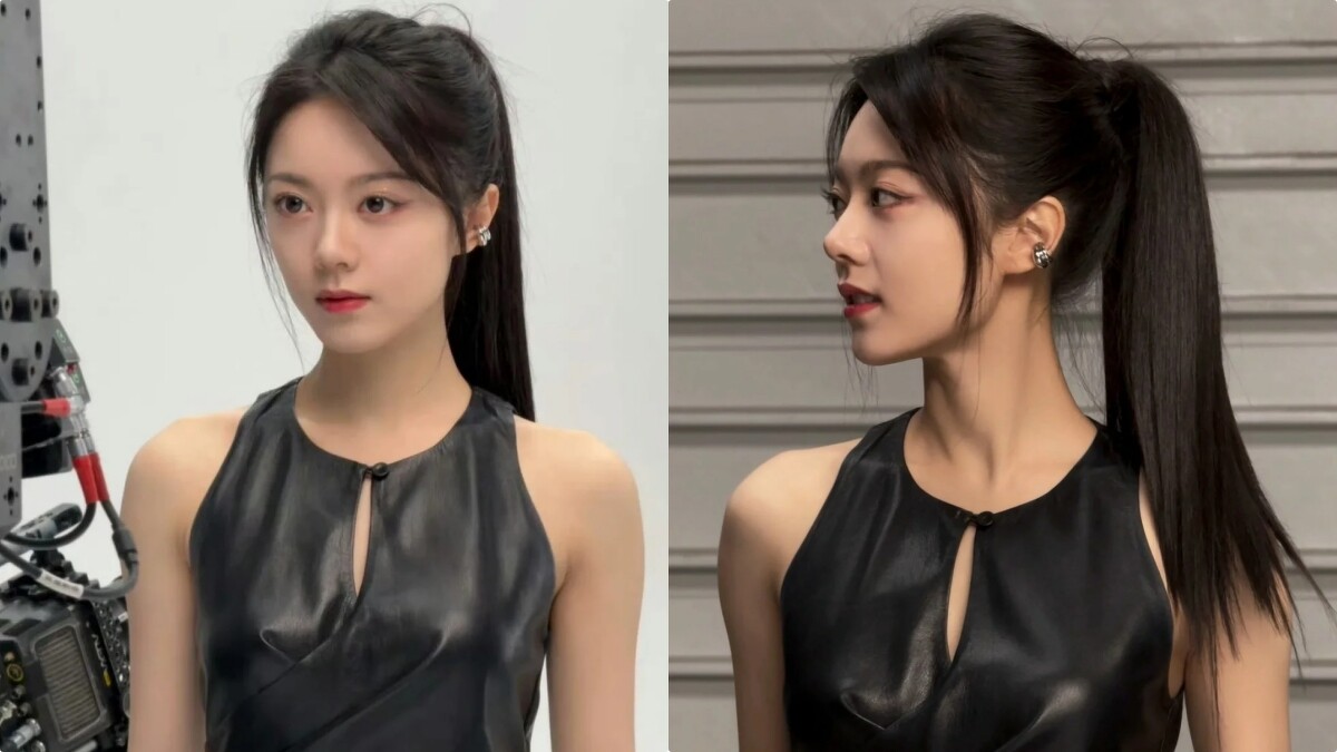 趙今麥的帥氣高馬尾造型