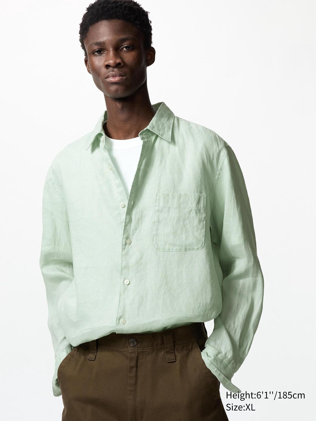 Uniqlo父親節禮物推薦：特級亞麻襯衫