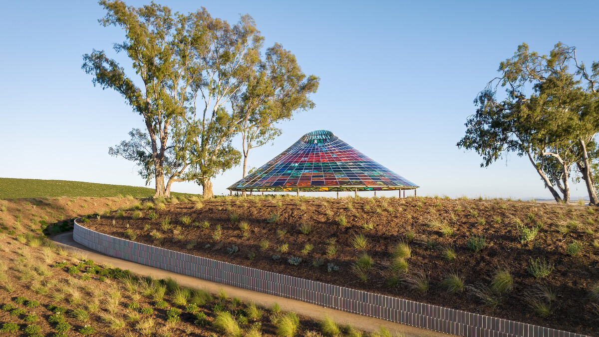 &copy; Vertical Panorama Pavilion at the Donum Estate, 2022, Studio Other Spaces &ndash; Olafur Eliasson and Sebastian Behmann &ndash; Photo: Adam Potts