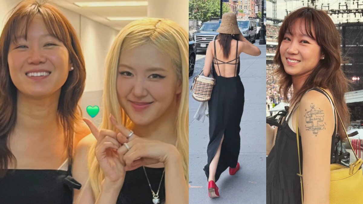 孔曉振BLACKPINK紐約演唱會驚喜同框Rosé，大露背＋Delvaux包展現鬆弛系女神好品味