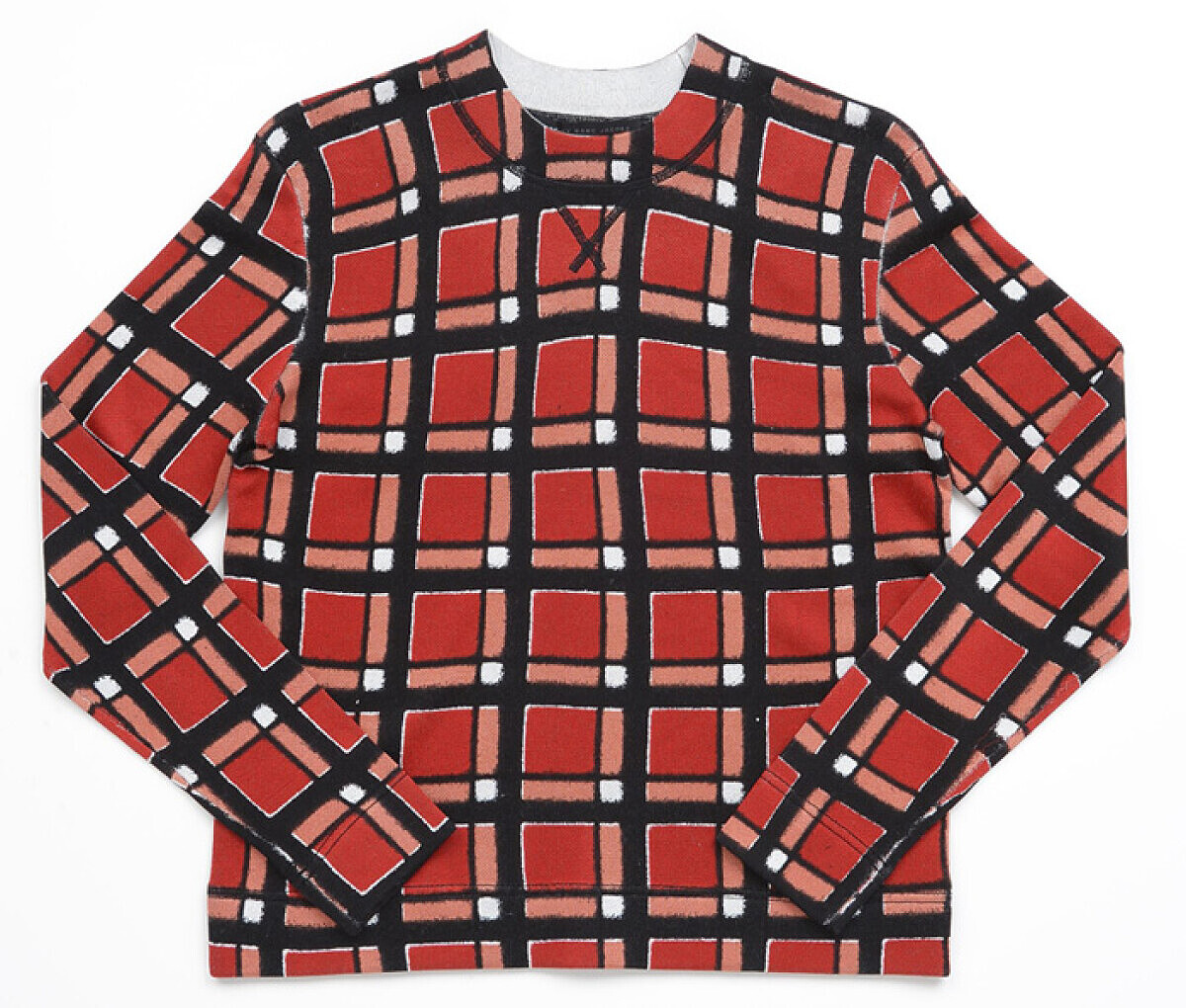 Marc by Marc Jacobs 紅色格紋上衣。