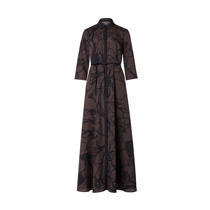 Sisley 花卉線條長洋裝
