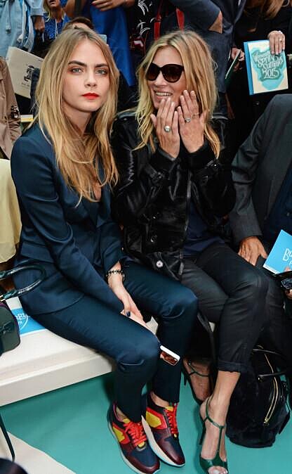 Cara Delevingne, Kate Moss 