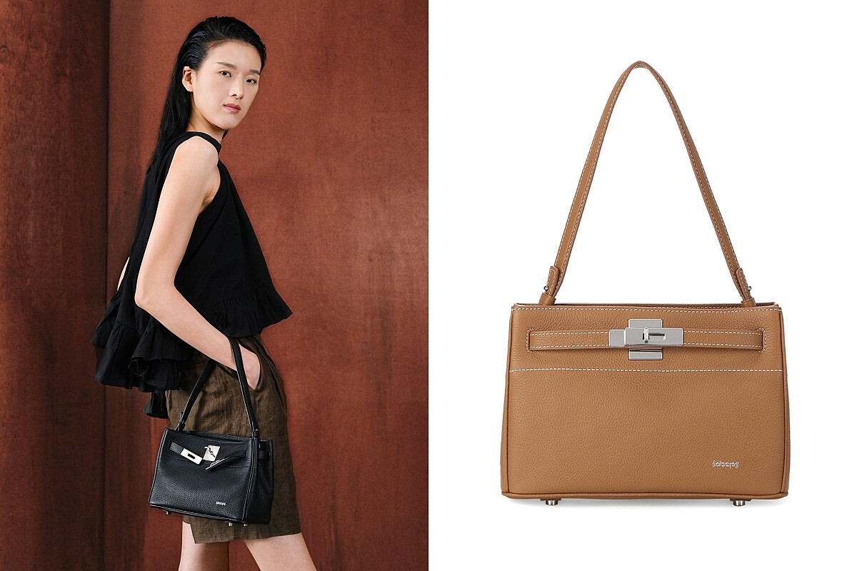 SAOIRSE Soft Structural 扣子皮帶迷你袋 NT.14200