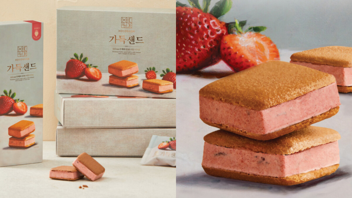 XOCOSILOK sand 100草莓餅乾，Photo／smartstore.naver.com/xocosilok