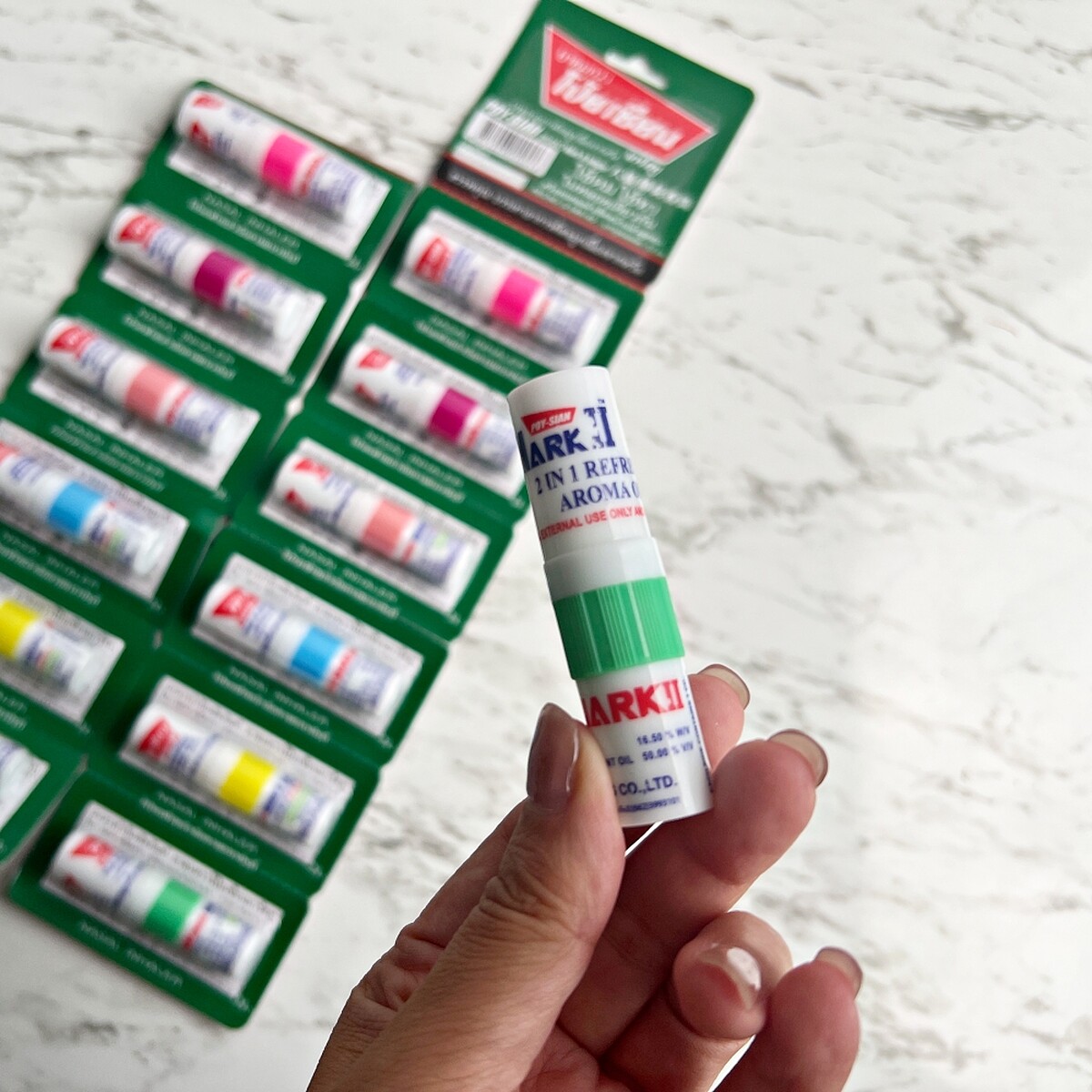 泰國「國民鼻通」POY-SIAN八仙薄荷棒。