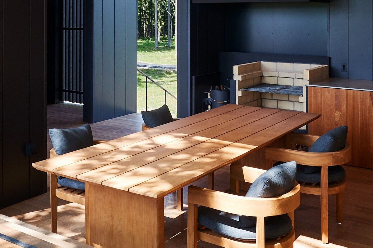 每棟 Villa 都有戶外廚房。