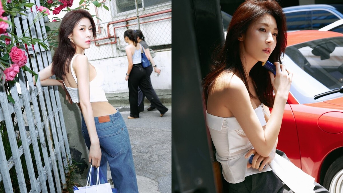 河智苑現在長這樣？靠「白背心＋牛仔褲」美出圈，關於她的極簡風穿搭你我都用得上！