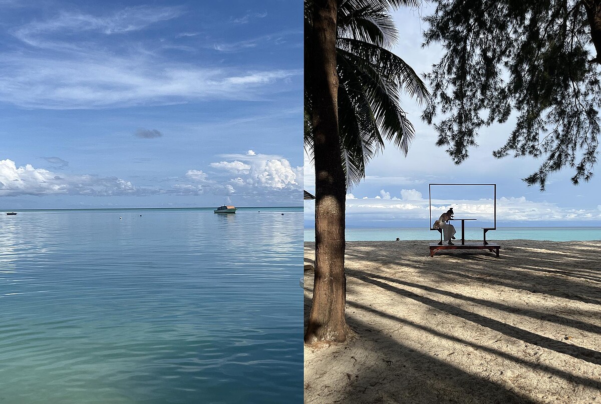美人魚島因夢幻的藍綠海水與細白沙灘，成為沙巴旅遊必去景點之一｜Melody TU 採訪拍攝