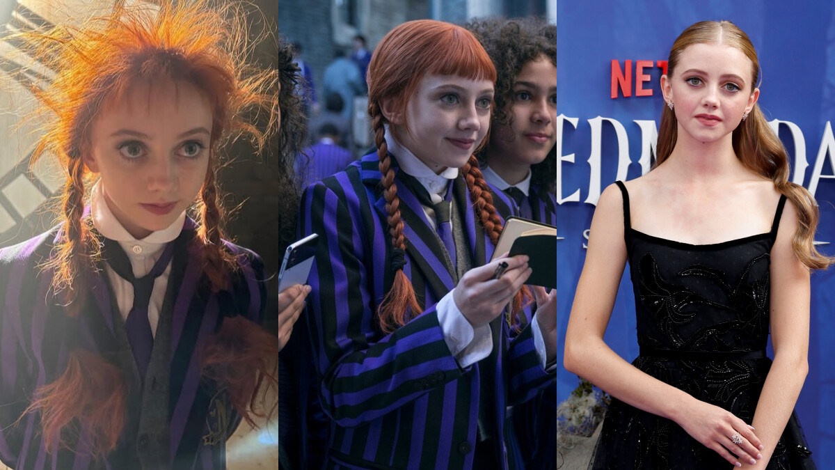 《星期三》紅髮雙辮小迷妹是誰？16歲大眼萌妹Evie Templeton，備受矚目的新生代恐怖少女