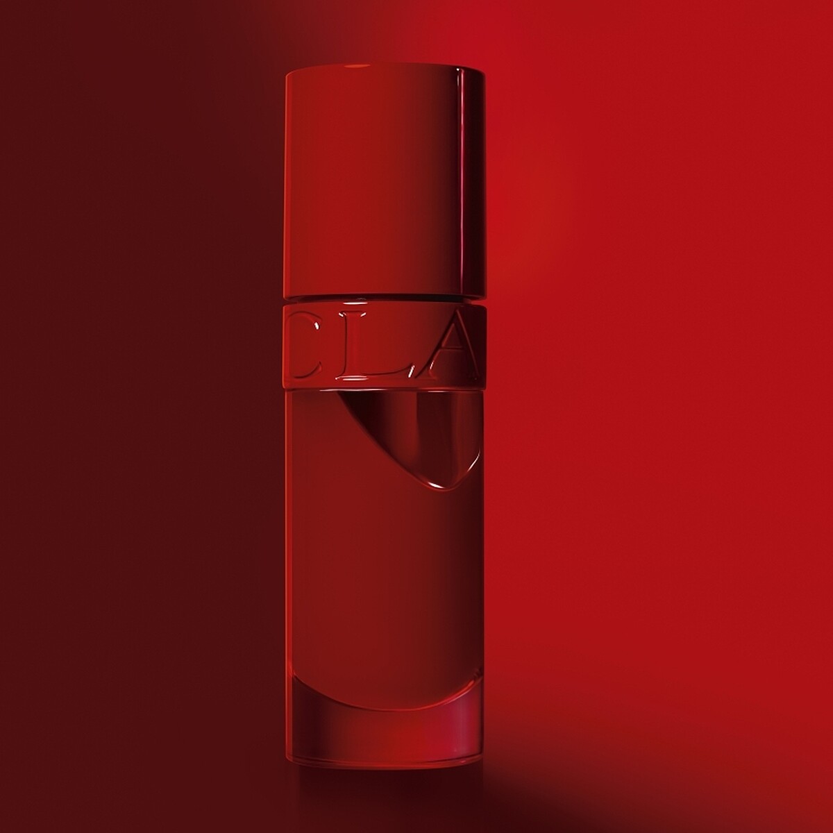 克蘭詩彈潤植萃美唇油#54經典紅產品主視覺。