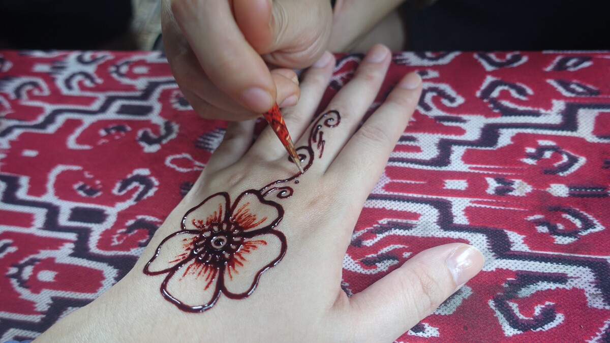 體驗皮膚染料繪畫｜Melody TU 採訪拍攝