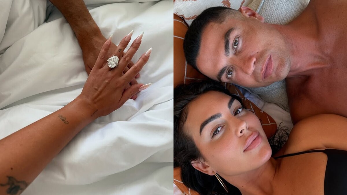 C羅求婚喬治娜！橢圓型巨鑽戒指粗估主鑽25克拉、價值超過200萬美元