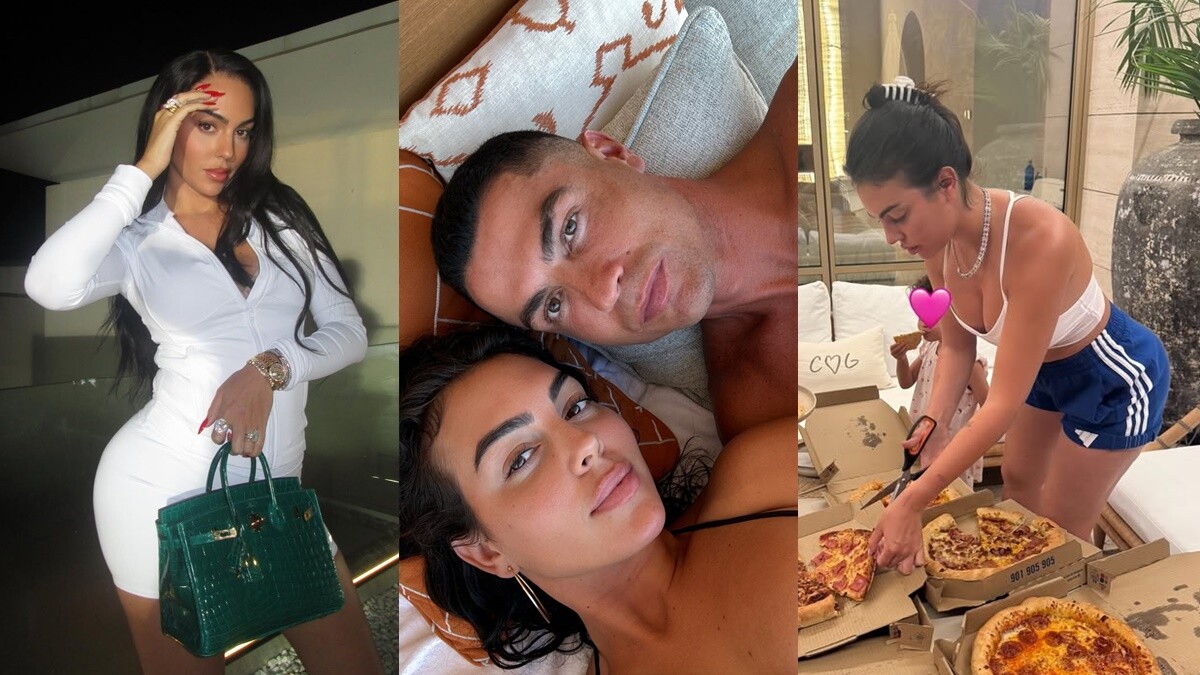 C羅女友喬治娜平常怎麼穿？「運動服＋愛馬仕」成招牌公式，平價愛迪達小短褲也是她的愛