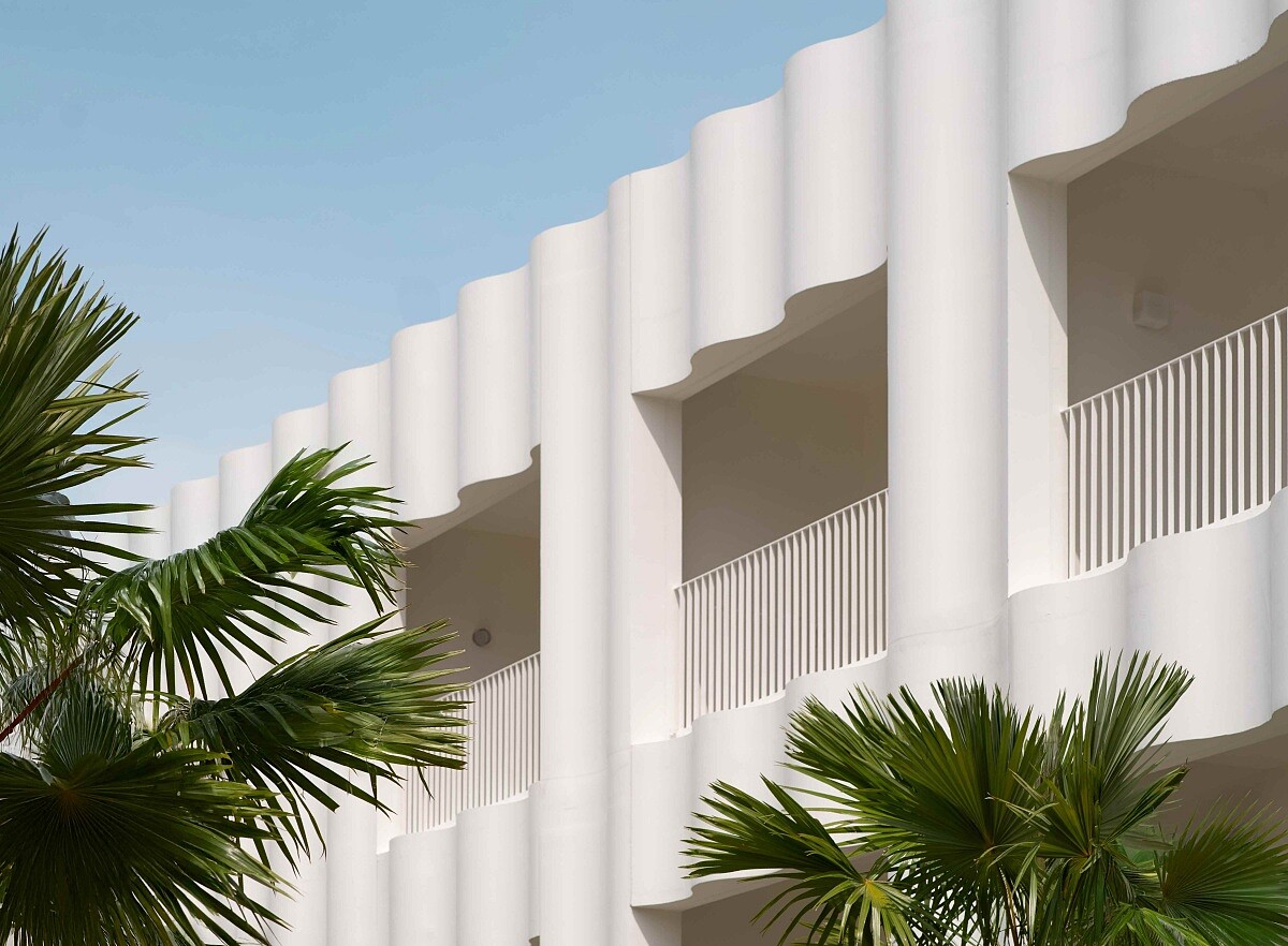 酒店建築外觀。