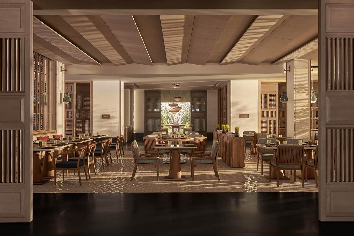 度假村內的「Rice Market」餐廳。