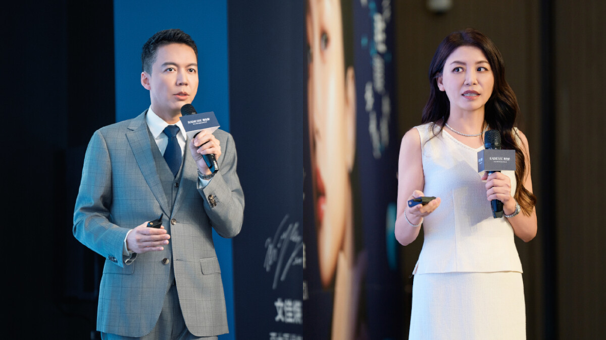 左為台北安合癒境美學健康診所柯威志院長；右為高雄雅皮膚科診所陳雅惠院長