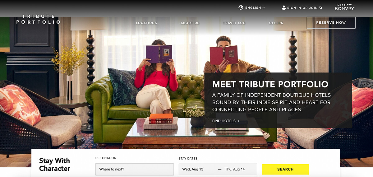 「台北之宿」是萬豪酒店集團旗下「Tribute Portfolio」系統在台灣的成員之一。