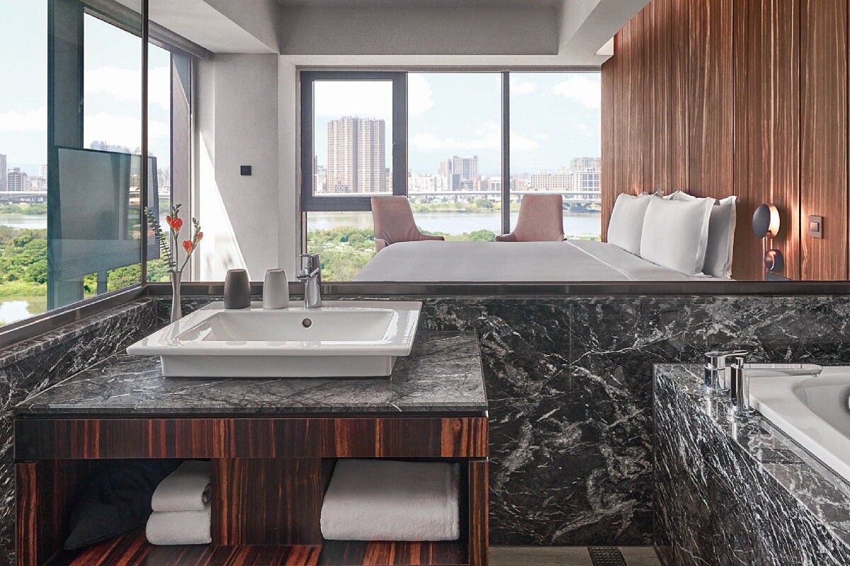 河景就像是空間的的一部分裝飾。