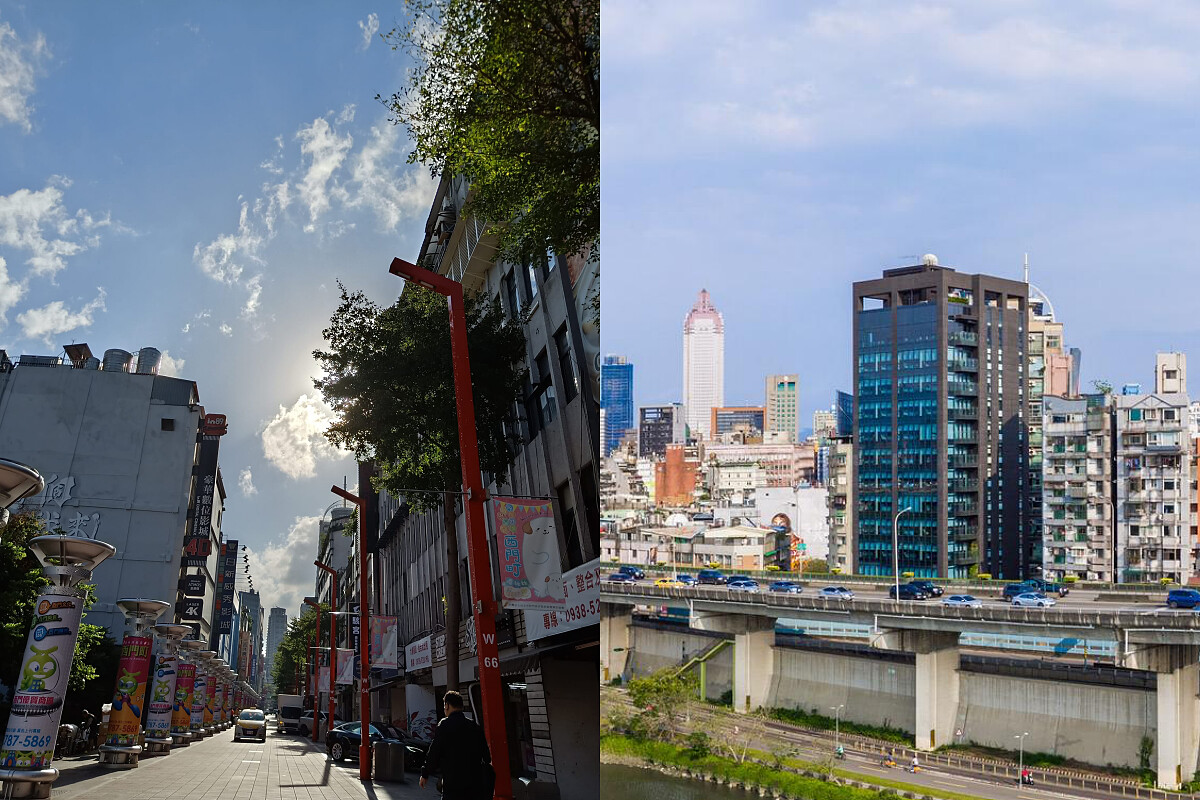 西門町、淡水河岸都在步行可到達的距離。