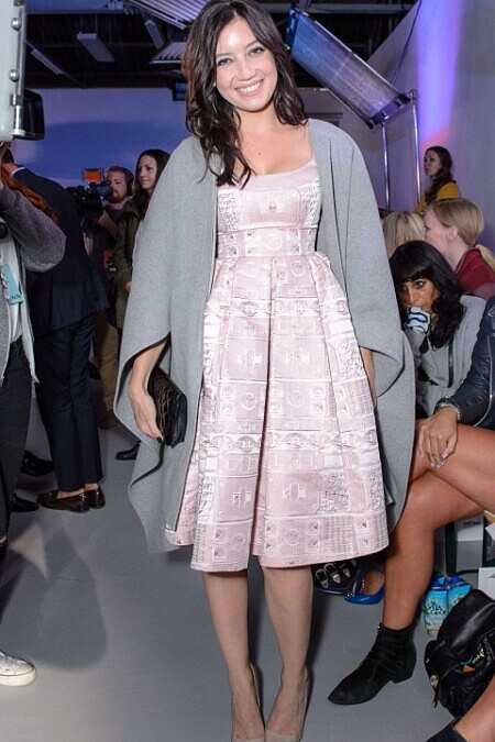 Daisy Lowe on the front row at London Fashion Week SS15