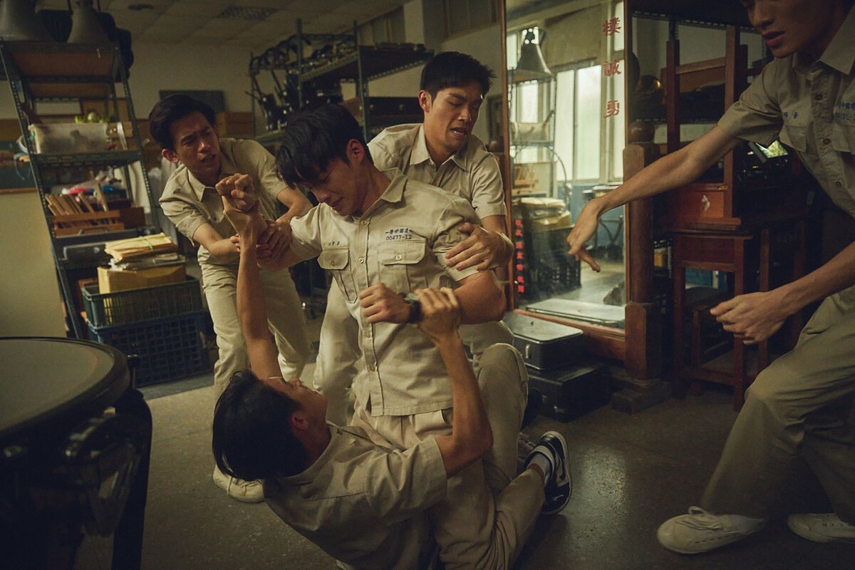 《進行曲》中也有許多動作場面，尤金獎武術指導洪昰顥所設計。