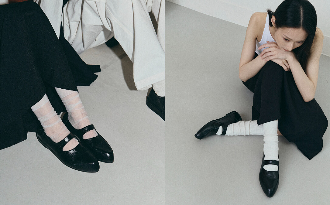 Liam簍空尖頭平底鞋，NT1,980。