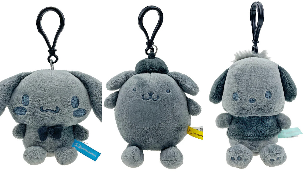 三麗鷗「Ash灰燼色」系列娃娃：大耳狗、帕恰狗、布丁狗