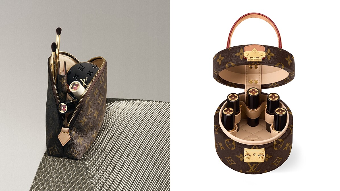 為了演繹優雅移動的精神，LV亦設計一系列專用皮件搭配 La Beaut&eacute; Louis Vuitton。