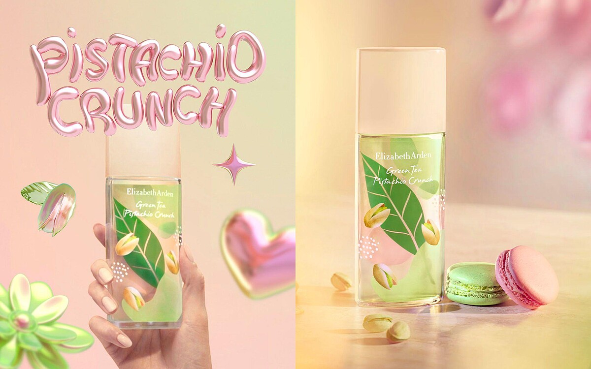 伊麗莎白雅頓 綠茶開心果香水，50ml NT1,020、100ml NT1,800