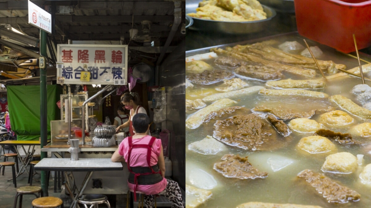 南機場夜市人氣美食：基隆黑輪綜合甜不辣