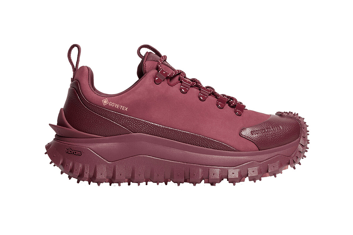 Moncler Trailgrip Apex2 GTX 戶外機能鞋款，結合魚子醬紋理皮革