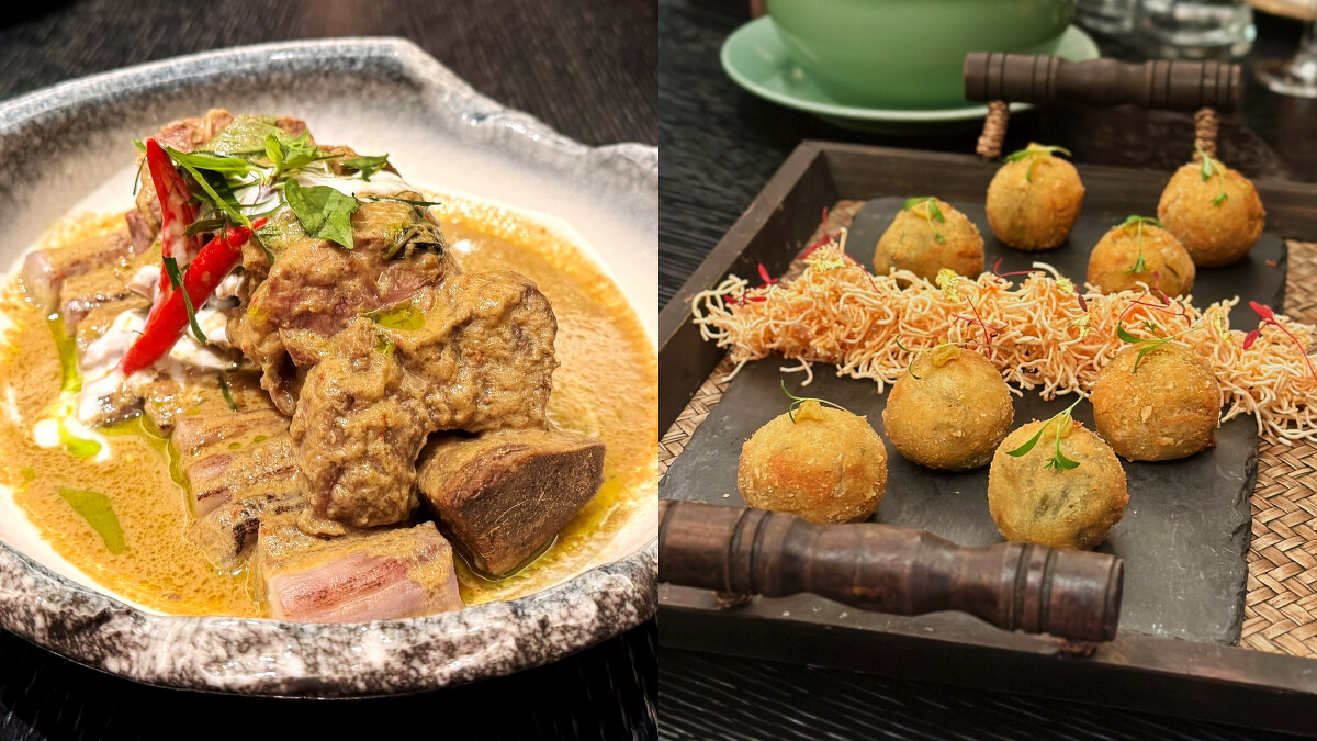 「R-HAAN 綠咖哩牛肋排」、「泰香蟹肉咖哩可樂餅」