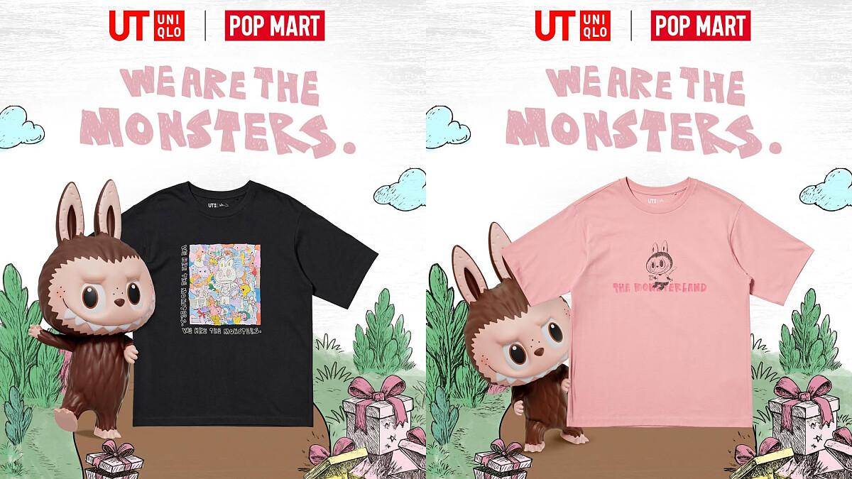泡泡瑪特聯名Uniqlo推出「THE MONSTERS」系列UT,Photo/IG@uniqlo
