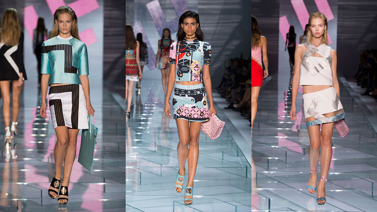 【2015春夏米蘭時裝週】Versace翻轉俐落線條與鮮豔色彩