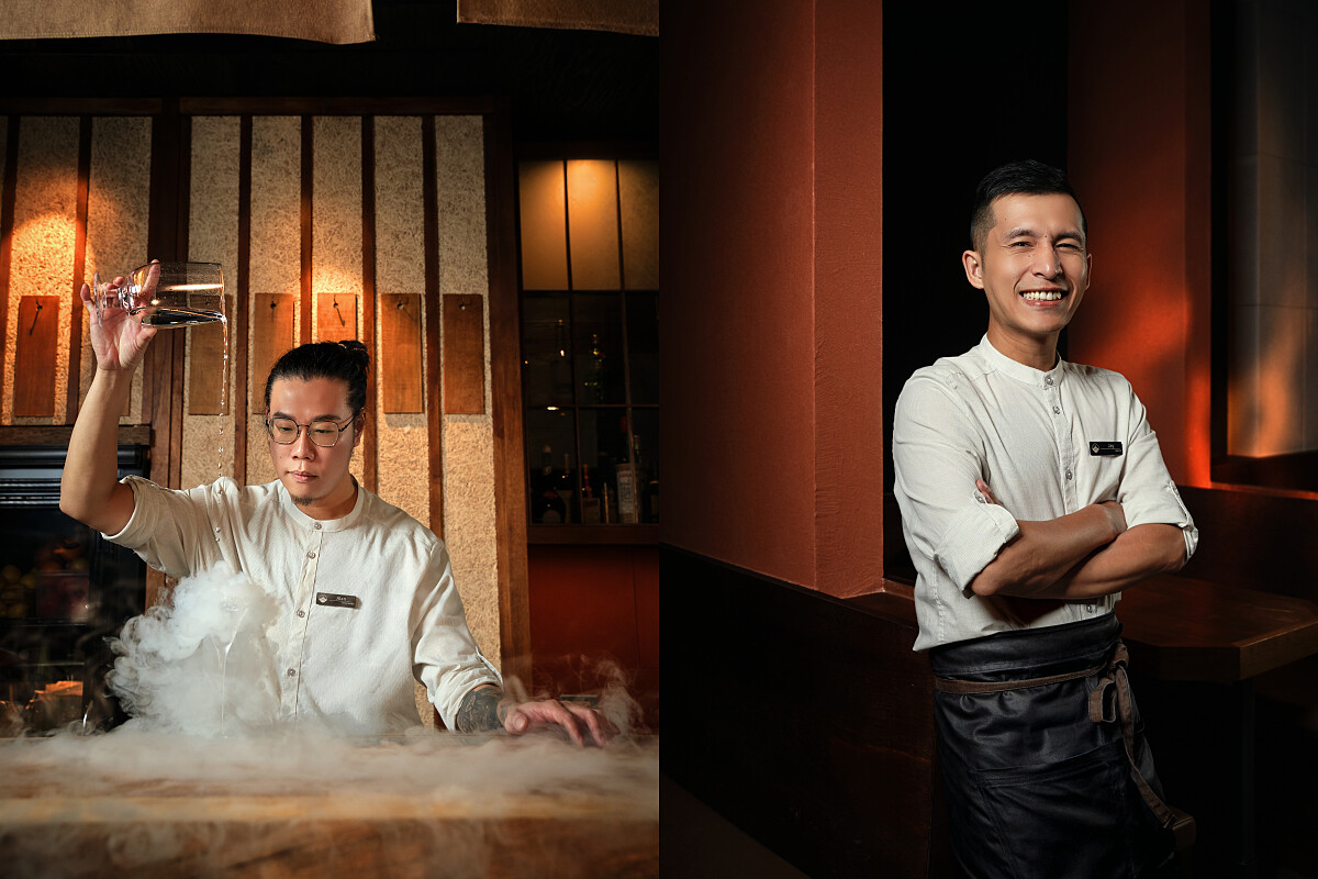 左為「FUGU」主理人為 Alan，右為打造料理的阿傑。