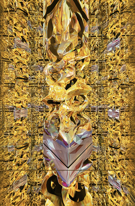 Refik Anadol的作品《Infinito_ AI Data Sculpture》