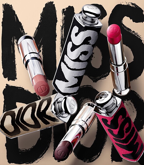 迪奧超癮誘唇膏外殼MISS DIOR限量版(時尚裸、經典黑、搶眼桃)，NT1,200