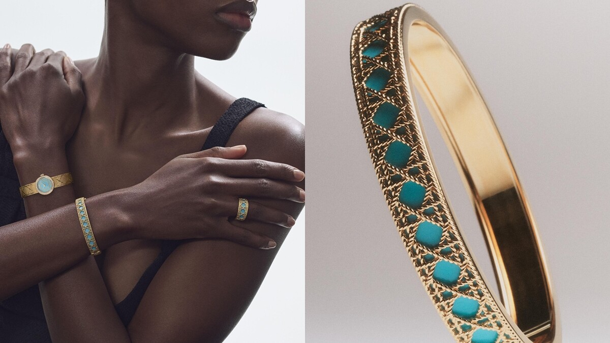 迪奧My Dior籐格紋圖案系列珠寶新款「綠松石色彩漆」！解密工藝細節