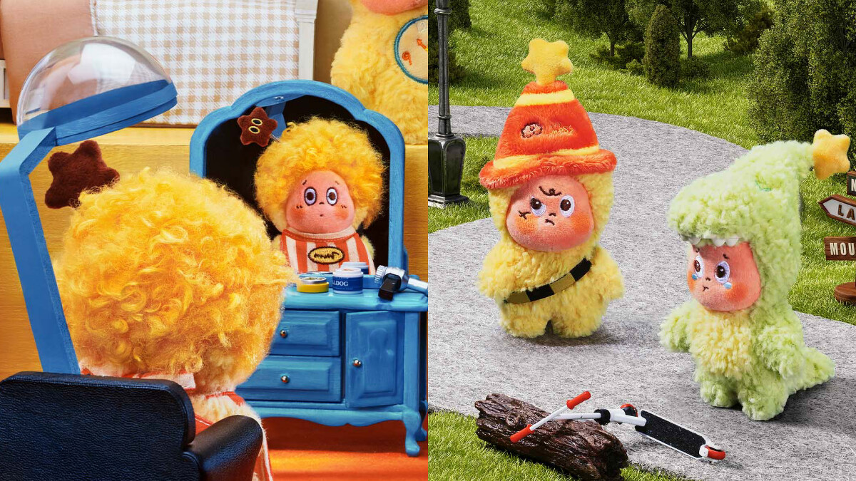 Twinkle Twinkle Be a Little Star 星星人系列掛飾，包含綠色恐龍裝與爆炸頭造型。