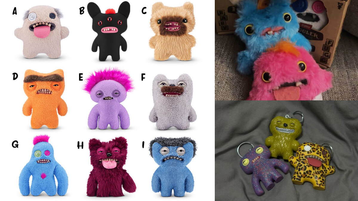 英國 Fuggler 放克牙寶醜萌牙怪掛飾。