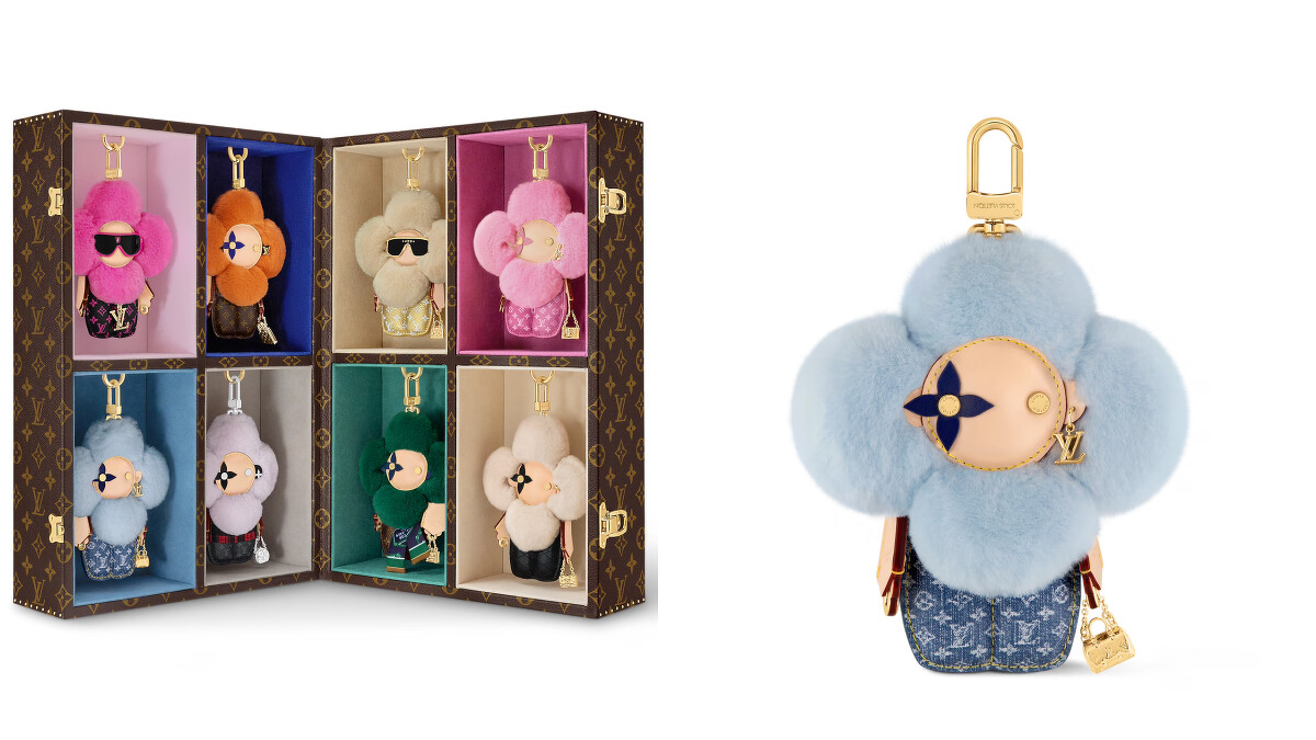 Louis Vuitton 手工製作的 Louis Bear 熊吊飾。