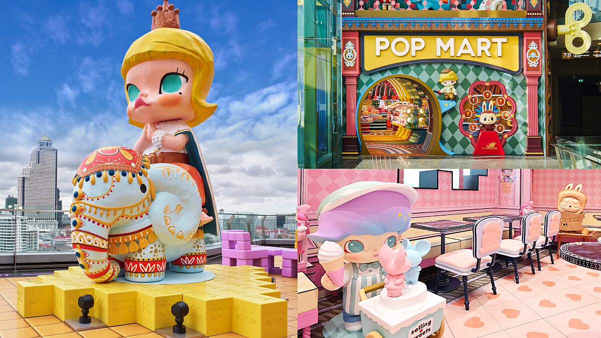泡泡瑪特全球最大旗艦店降落曼谷！4米高Molly、首間海外咖啡廳、必收限定周邊亮點攻略