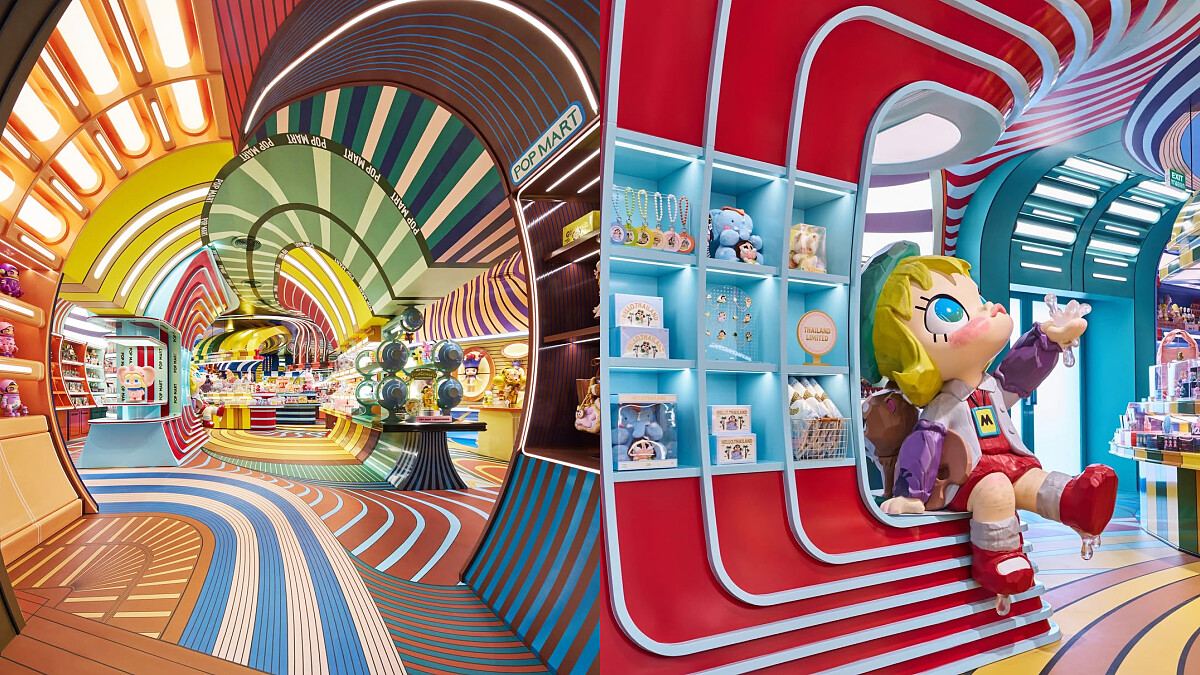 泡泡瑪特曼谷旗艦店一樓空間設計