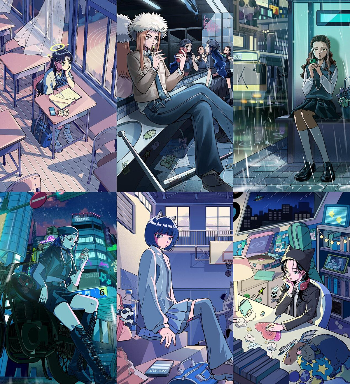 金漫獎漫畫家 Peter Mann 親自為六位歌手設計專屬角色。