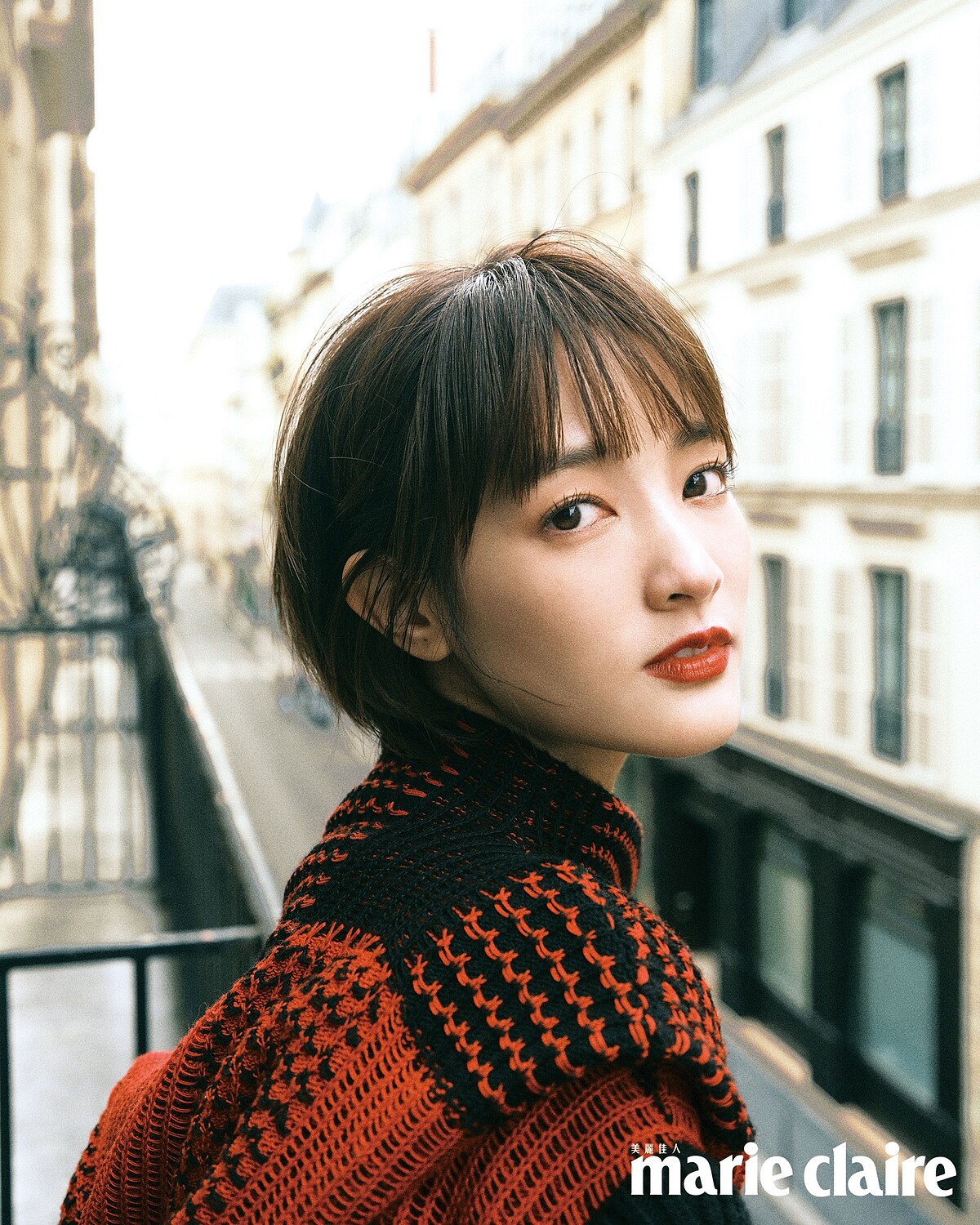 幾何風格針織上衣，Louis Vuitton。